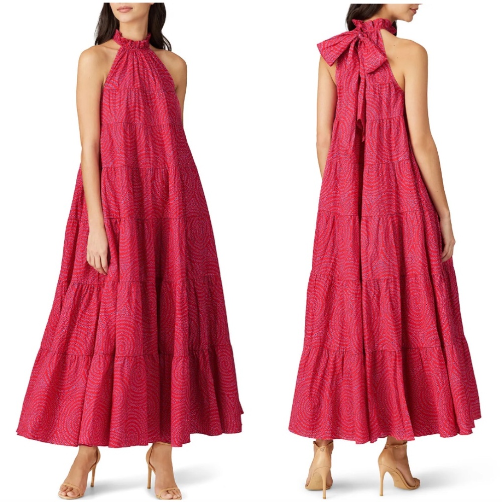 RHODE Red Maxi Dress